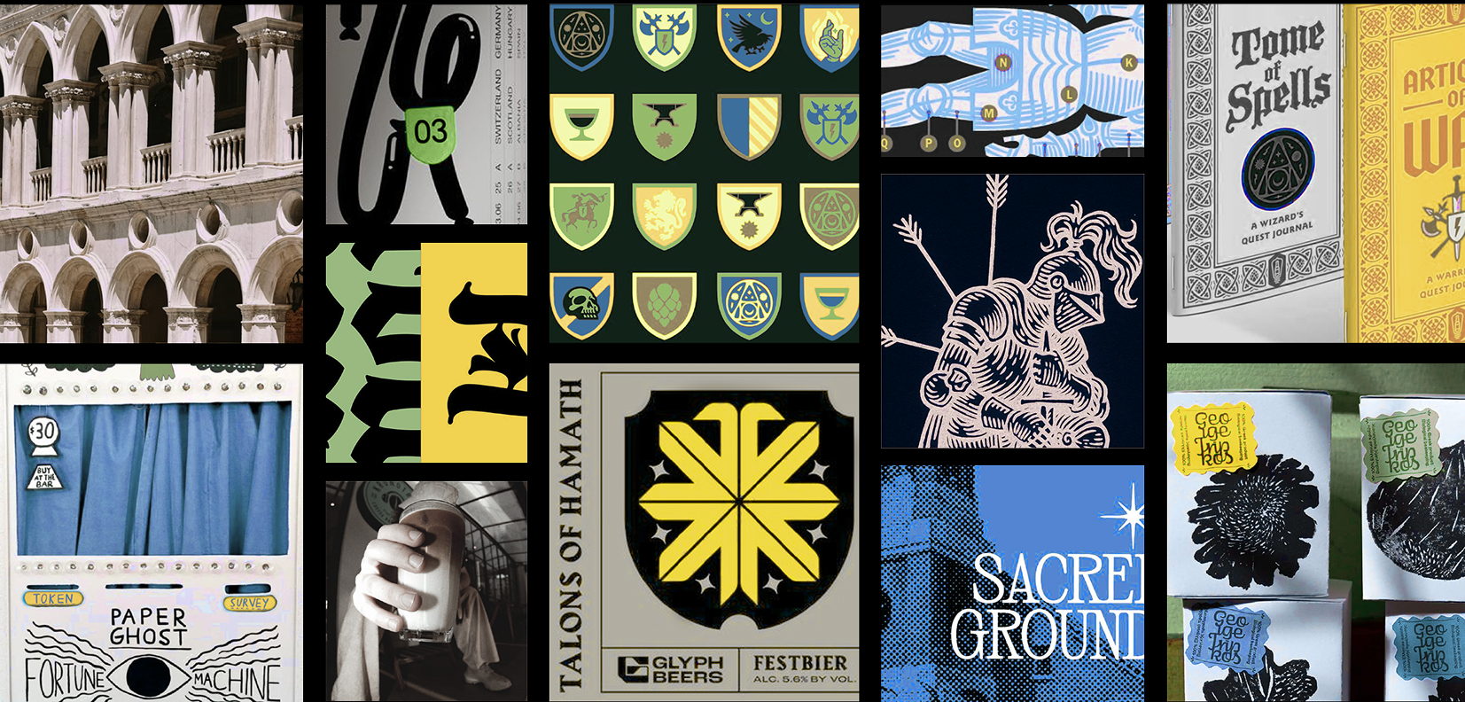 Vanguard graphic overall visual moodboard